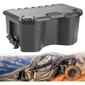 A & UTV PRO 30 Liter / 7.8 Gallon Modular Cargo Box, Rear Storage Bed Box Assembly for Can Am Maverick X3 MAX, Maverick Trail, Defender, Commander Accessories, Replace OEM # 715006830