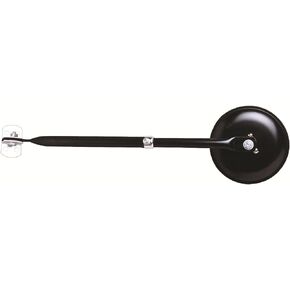 CIPA 49704, 5" Round CJ2A, CJ3A, CJ3B, CJ5, CJ6" , Black