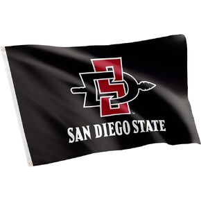 Desert Cactus San Diego State University Flag Aztecs Banners 100% Polyester Indoor Outdoor 3x5 (Style 7)