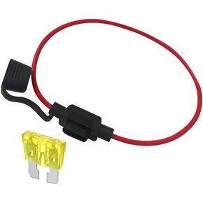 BESULEN 10A Car Inline Fuse Holder, 14AWG Gauge Wire Waterproof Repair Accessories, Auto Blade Standard Fuse Holder Universal for Vehicles, SUVs, Trucks, RVs and More（14AWG Standard Fuse-10A）