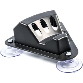 Camco 45506 Black Triple Flag Holder Suction Cup Mount