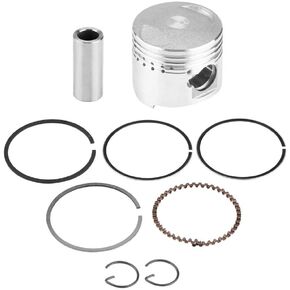 Motorcycle Piston Rings, 39mm Piston Rings Kit Assembly for GY6 50CC Horizontal Engine Scooter Moped Motorcycle Silver