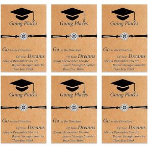 Harry and Henry Graduation Gifts 2024 Graduation Bracelet Set Adjustable Compass Bracelet for Best Friends Classmates Class of 2024 Gifts College High School Graduate Gifts