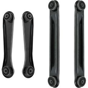 TRQ 4 Piece Rear Upper & Lower Control Arms Kit Set for 1998-2011 Ford Crown Victoria / 1998-2011 Mercury Grand Marquis / 1998-2011 Lincoln Town Car
