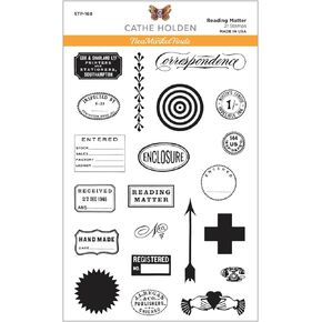 SPELLBINDERS PAPERCRAFTS, INC Clear Spellbinders Stamp Set by Cathe Holden-Flea Market Finds-Reading Matter