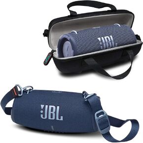 JBL Xtreme 3 Portable Bluetooth Speaker - Powerful Sound & Deep Bass - IP67 Waterproof - Pair with Multiple Speakers - Wireless Speaker Bundle with Megen Protective Hardshell Case (Blue)