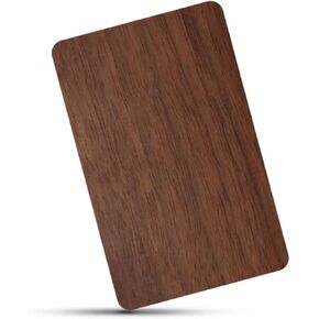YARONGTECH NTAG215 NFC eco-friendly Wooden Card Work with TagMo and Amiibo for All NFC-Enabled Smartphones and Devices (Pack of 2) (Bamboo)
