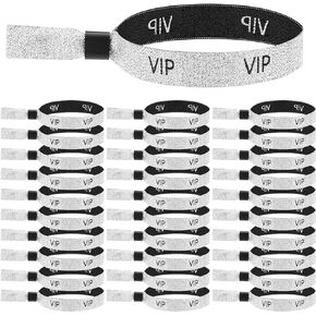 100 Pcs VIP Cloth Wristbands VIP Cloth Event Wristbands Parties Admission Wrist Bands for Event Color Lightweight Fabric Wrist Strap VIP Bracelets for Events Party Concert Club Activities