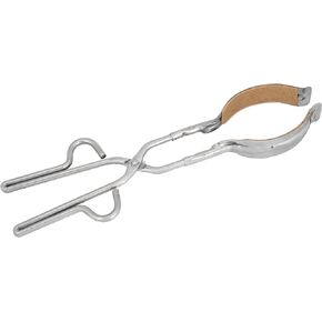 EISCO Heavy Duty Beaker Tongs, 12" Long, Cork Lined Jaws, Riveted Joint, Stainless Steel, Hot Beakers with 100mL to 1500mL Capacity