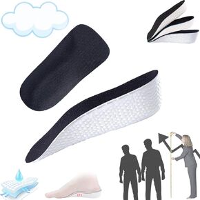 Brandone Insoles Height Increase - Brandone Insoles, Orthopedic High Pads 1.0, Orthopedic Highpads 1.0, Orthopedic Height Insoles, Arch Support Insoles for Fast Arch Pain (Gray, 1.38IN)