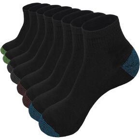 Glory Max 12 Pairs Men's Performance Cotton Cushioned Athletic Ankle Socks