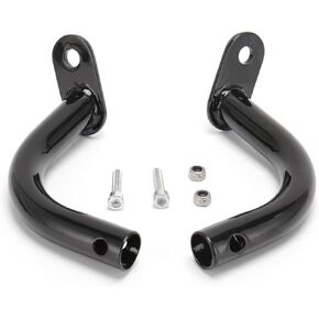 MoKitDora Harley Saddlebag Guards Eliminator Brackets Support Compatible with 1997-2008 Harley Touring Electra Glide, 1993-2013 Road King, 1998-2003 Road Glide, Black