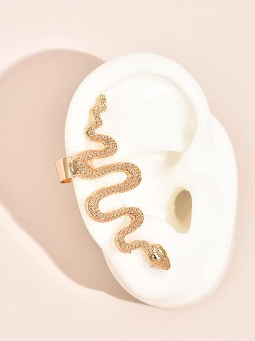 Gold Snake Earrings for Women Snake Ear Cuff Zircon Snake Ear Climber Earrings Ear Wrap Earrings for Girls in Saudi Arabia
