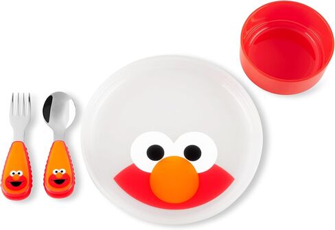 Skip Hop x Sesame Street Toddler Feeding 4-Piece Mealtime Set, Cookie Monster in Saudi Arabia