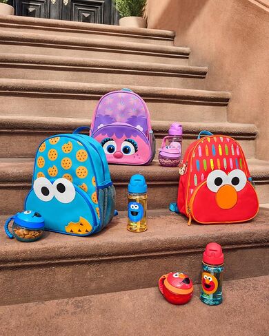 Skip Hop x Sesame Street Toddler Feeding 4-Piece Mealtime Set, Cookie Monster in Saudi Arabia