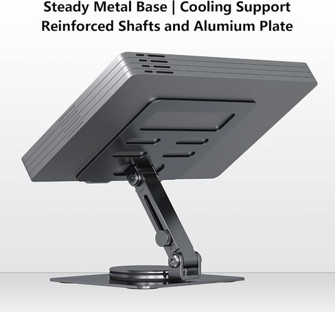 Portable Monitor Holder Stand Swivel Height Adjustable Mount Holder for 15.6 Portable Monitor, Metal Foldable Bracket for Portable Monitor/iPad/Phones/Graphic Pads, Aluminum Alloy, Space Grey in Saudi Arabia