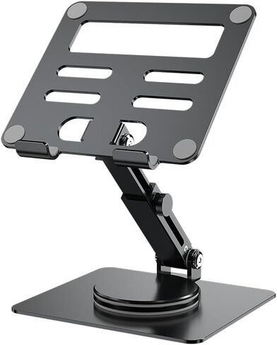 Portable Monitor Holder Stand Swivel Height Adjustable Mount Holder for 15.6 Portable Monitor, Metal Foldable Bracket for Portable Monitor/iPad/Phones/Graphic Pads, Aluminum Alloy, Space Grey in Saudi Arabia