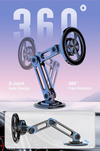 Magnetic Phone Holder for Car,Fits MagSafe Car Mount[Universal 360° PRO Rotation] Hands Free Car Holder Mount for Dashboard,Magnet Phone Holder for Mobile Phones,Car Gifts in Saudi Arabia