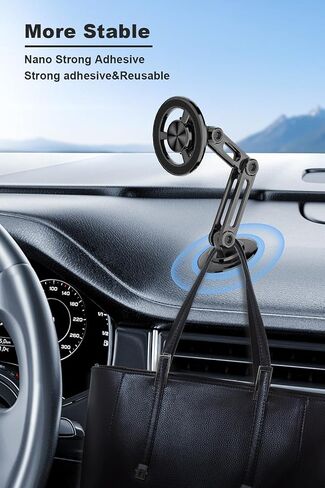 Magnetic Phone Holder for Car,Fits MagSafe Car Mount[Universal 360° PRO Rotation] Hands Free Car Holder Mount for Dashboard,Magnet Phone Holder for Mobile Phones,Car Gifts in Saudi Arabia