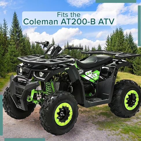 مقعد AlveyTech لـ Coleman AT200-B - مقاعد مريحة وأنيقة بديلة من الفينيل باللون الأسود، ملحقات ATV، دراجة ترابية صغيرة، رباعية العجلات، دراجات إلكترونية، أجزاء رياضية، تركيب بنفسك in Saudi Arabia