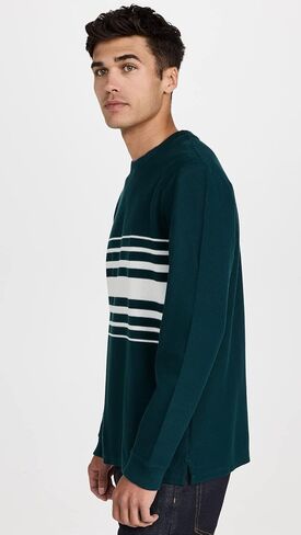 Club Monaco Men's Stripe Pique Crewneck Sweater in Saudi Arabia