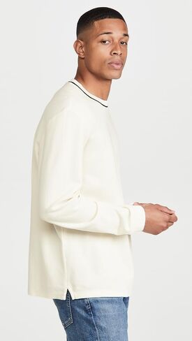 Club Monaco Men's Stripe Pique Crewneck Sweater in Saudi Arabia