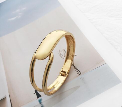 Dcfywl731 Gold Cuff Bracelets for Women Hammered Bangle Bracelet Wrist Cuff Wrap Bracelets Chunky Open Wide Wire Bracelets Jewelry Gifts for Women in Saudi Arabia