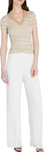 Club Monaco Women's Ribbed Johnny Collar Sweater Tee in Saudi Arabia