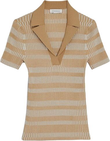 Club Monaco Women's Ribbed Johnny Collar Sweater Tee in Saudi Arabia