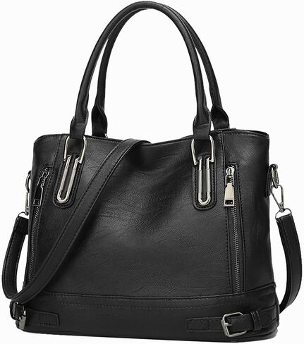 Womens Purses and Handbags Leather Satchel Purses for Women Top Handles Shoulder Bag with Crossbody Strap in Saudi Arabia