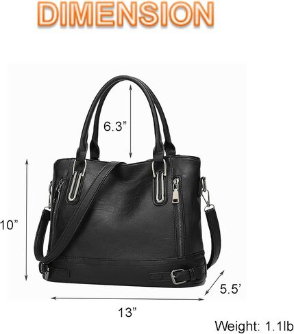 Womens Purses and Handbags Leather Satchel Purses for Women Top Handles Shoulder Bag with Crossbody Strap in Saudi Arabia