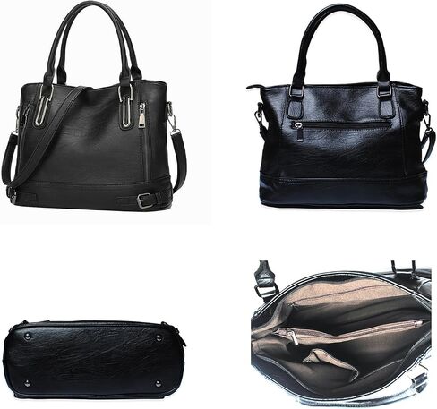 Womens Purses and Handbags Leather Satchel Purses for Women Top Handles Shoulder Bag with Crossbody Strap in Saudi Arabia