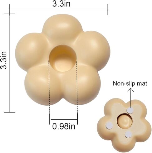 حوامل شموع لطيفة، حوامل شمعدان سيراميك لطاولة مركزية على شكل زهرة ديكور المنزل وحفلات الزفاف وغرفة المعيشة (أبيض) in Kuwait