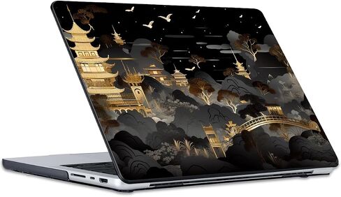 2021 2022 2023 M3 MacBook Pro 14 inch Case A2918 A2992 A2779 M2 M1 A2442 Cover, Glitter Crystal Black Printed Plastic Hard Shell Case for Mac 14 M3 2023 Touch ID, Astronauts & Spacecraft in Saudi Arabia