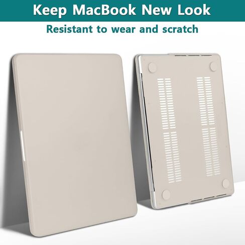 Teryeefi for MacBook Pro 14 Inch Case 2021 2022 2023 2024 Release Model A2918/A2992/A2779/A2442, Plastic Hard Shell Case & Keyboard Skin & OTG Adapter for 14.2 "MacBook Pro M3 M2 M1 Cover, Chalk Pink in Saudi Arabia