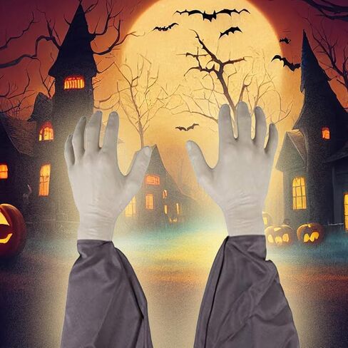 Kangaroo Zombie Hands Lawn Stakes ديكورات الهالوين، مظهر واقعي، أيدي وهمية لديكورات حفلات الهالوين، دعائم مثالية للهالوين لديكور الهيكل العظمي للهالوين، ديكورات منزل مسكون in Kuwait