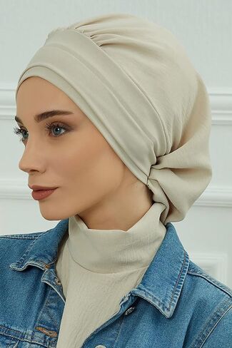 Instant Turban Lightweight Aerobin Scarf Head Turbans For Women Headwear Stylish Design in Saudi Arabia