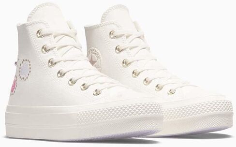 حذاء رياضي Chuck Taylor GemHigh Lift للنساء من Converse، Gemwhite، 7 in Saudi Arabia