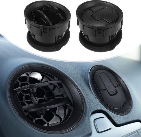ACROPIX Front Dashboard Air Vent AC Heater Fit for Ford F150 V6 V8 2009-2014 - Pack of 4 Black in Saudi Arabia