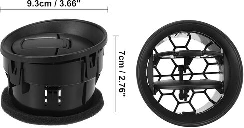 ACROPIX Front Dashboard Air Vent AC Heater Fit for Ford F150 V6 V8 2009-2014 - Pack of 4 Black in Saudi Arabia