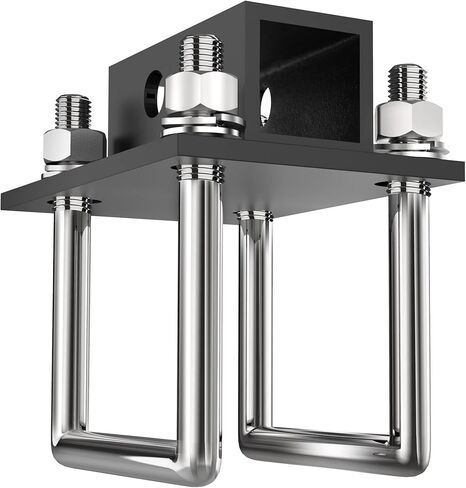 OxGord RV Hitch - محول استقبال 2 بوصة يناسب شعاع ممتص الصدمات مقاس 4-4.5 بوصة - ملحقات المقطورة الأفضل لتركيب رفوف الدراجة وحاملات البضائع in Kuwait