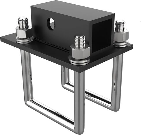 OxGord RV Hitch - محول استقبال 2 بوصة يناسب شعاع ممتص الصدمات مقاس 4-4.5 بوصة - ملحقات المقطورة الأفضل لتركيب رفوف الدراجة وحاملات البضائع in Kuwait