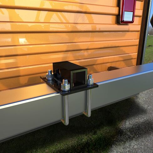 OxGord RV Hitch - محول استقبال 2 بوصة يناسب شعاع ممتص الصدمات مقاس 4-4.5 بوصة - ملحقات المقطورة الأفضل لتركيب رفوف الدراجة وحاملات البضائع in Kuwait