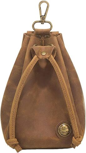 قطعة واحدة من حقيبة الخصر الجلدية من العصور الوسطى، منظم العملات المعدنية، حقيبة تخزين برباط من الجلد، حقيبة خصر برباط من الجلد، حقيبة خصر in Kuwait