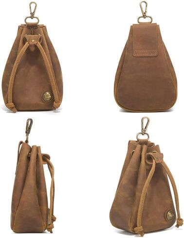 قطعة واحدة من حقيبة الخصر الجلدية من العصور الوسطى، منظم العملات المعدنية، حقيبة تخزين برباط من الجلد، حقيبة خصر برباط من الجلد، حقيبة خصر in Kuwait