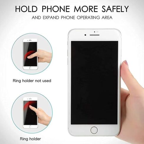 Cell Phone Stand Grip Holder for Smartphone (4 Pack) - Black White in Saudi Arabia