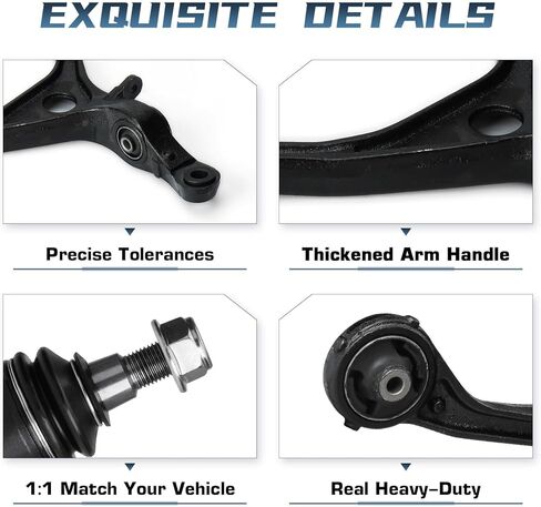 ذراع التحكم السفلي الأمامي مناسب لـ 2004 2005 2006 2007 2008 Acura TL مع مجموعة وصلات كروية للركاب والسائق - طقم تعليق جانبي 4 قطع in Kuwait