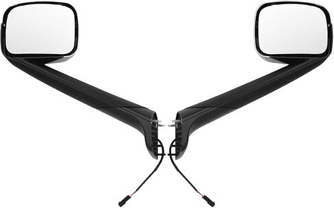 Chrome Hood Mirrors Assembly (Driver and Passenger Sides) Fit for Freightliner Cascadia 2018 2019 2020-New Pair in Saudi Arabia