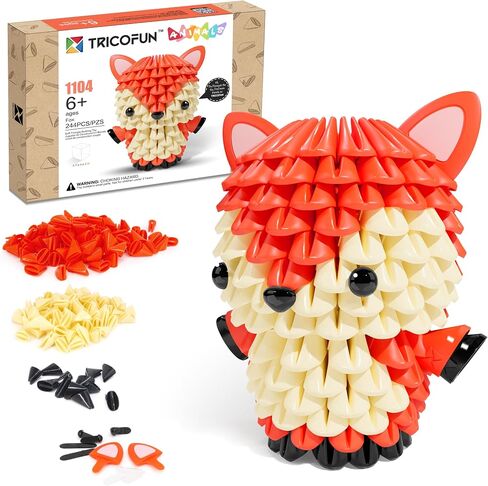 Animals 3D Soft Building Blocks - Cute Animal Kit, Pressure-Relief, STEM Educational Toys, Enhance Hands-On Skills Interlocking Building Blocks (1104-FOX) in Saudi Arabia
