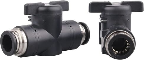 5/16 Inch OD Pneumatic valve Air Flow Control Ball Valve Push to Connect Fitting (pack of 2) in Saudi Arabia